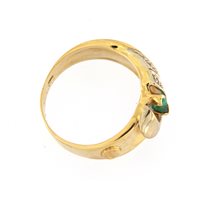 Anello Goldside Donna in Oro giallo Smeraldo 0.10 Ct AN.GS0024 - AN.GS0024